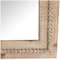 Brown Wood Beaded Frame Wall Mirror with Distressing 24" x 2" x 54"